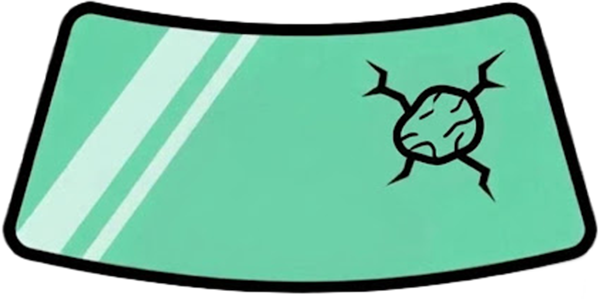 Chipped windscreen icon